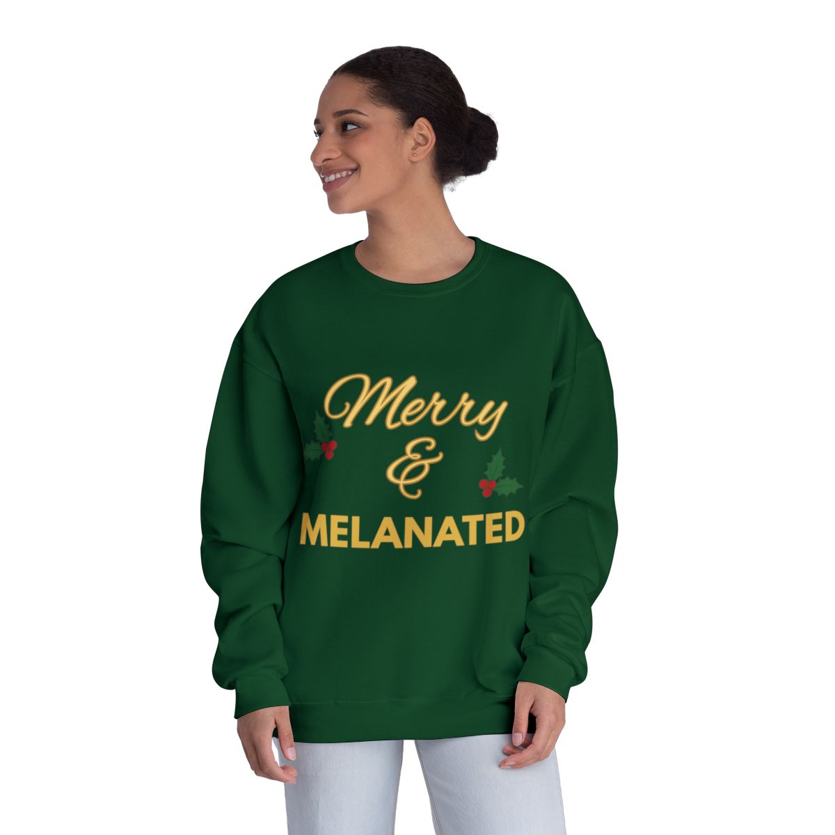 Merry & Melanated | Holiday Gold Edition Crewneck