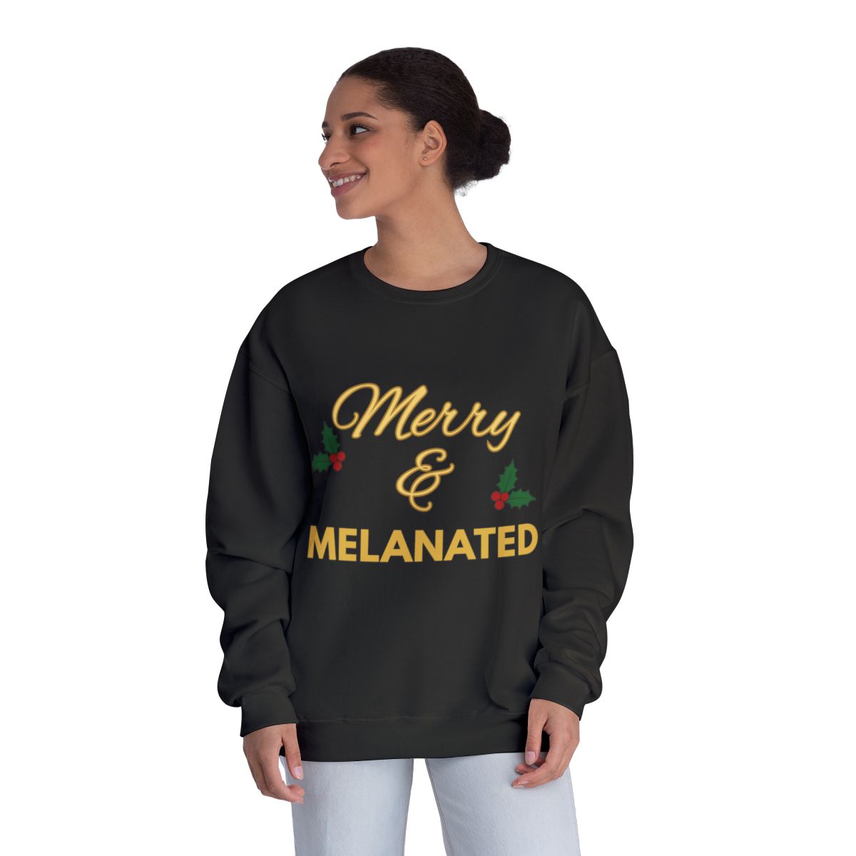 Merry & Melanated | Holiday Gold Edition Crewneck