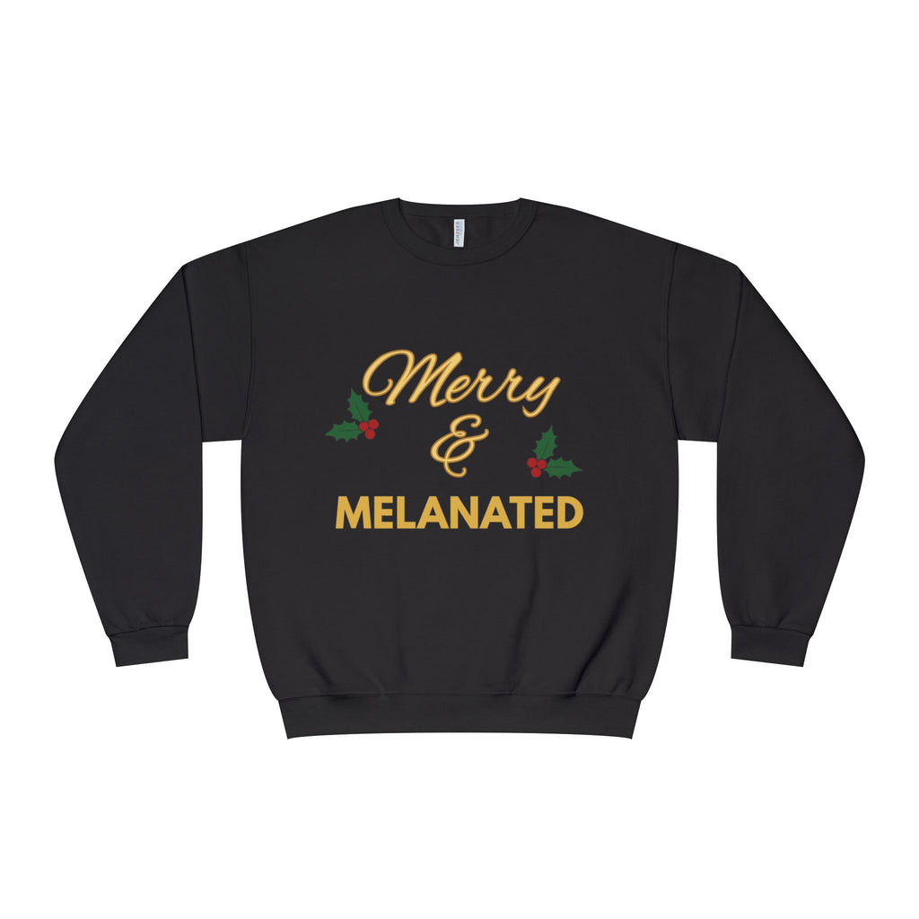Merry & Melanated | Holiday Gold Edition Crewneck