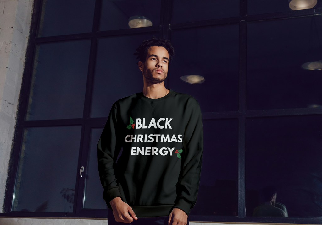Black Christmas Energy | Holiday Crewneck